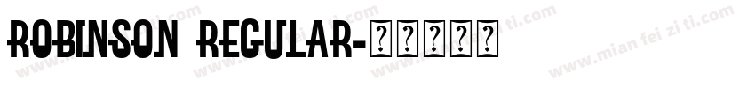 Robinson Regular字体转换